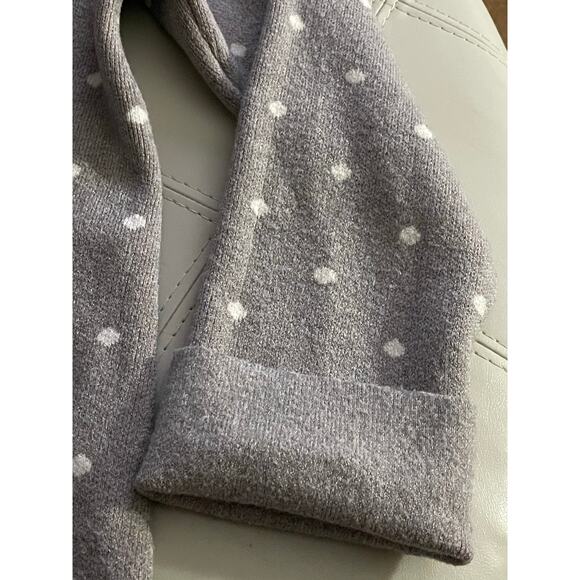 Cynthia Rowley Gray Polka Dot Chenille Top Medium - Picture 7 of 10